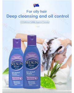 Selsun purple dandruff shampoo 200ml makes hair healthy and smooth controls hair loss and scalp itching and improves hair quality Helps to inhibit sebum secretion and clean the scalp deep clean suitable for all hair types