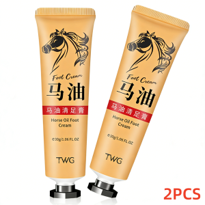 【Buy 1 Take 1】30g Horse Oil Hand Foot Cream Anti-Aging Horse Oil Cracks Dry Skin Care Moisturizing Whitening Cream Callus Remover Foot Care Cream Anti-cracking Whitening Cream Repair Dry and Cracked Hand Foot Cream 100% Orignal