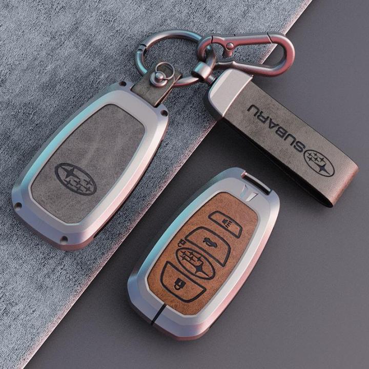 Zinc Alloy Leather Smart Keyless Remote Car Key Fob Case Cover