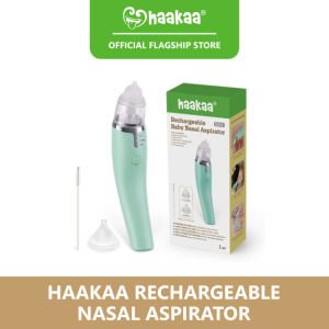 Haakaa Rechargeable Nasal Aspirator (Electric Nasal Aspirator Nose Cleaner for Newborn Babies & Toddlers)