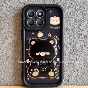 ใหม่ เคสโทรศัพท์ Xiaomi 14T Pro 15 Ultra 14 13T 13 12T 12 11T Pro Lite 5G เคสโทรศัพท์ อ่อนป้องกันการกระแทกแฟชั่นยอดนิยมพร้อมกระจกหมีน่ารักที่วางแบบหมุนได้ ° 2025