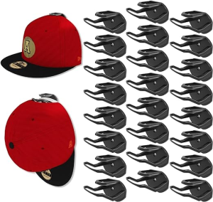 24pcs Adhesive Hat Hooks adhesive wall hooks organizer coats and hat hook for wall curtain double sided adhesive tiles door wall hanger cap organizer hanging sticky waterproof heavy duty bathroom kitchen bedroom storage organizer rack towel holder