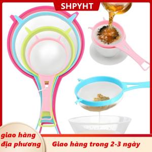 [COD] SHPYHT Giao hàng địa phương Bộ 4 Bộ lọc lưới đa năng có tay cầm-Hoàn hảo cho trà nước trái cây bột mì sữa đậu nành v. v. -Tiện ích nhà bếp dễ dàng để lọc
