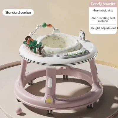 Ready stock Baby walker Adjustable Heights 360° rotating silent wheels walker Kid Walk Push Walke