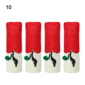 MIRELINA 4Pcs/Set Phổ Không-trượt Chống-Tiếng Ồn Đan Vớ chiếc ghế Đồ nội thất Chân Tay Áo Bảng Chân Bìa Trường Hợp bảo vệ