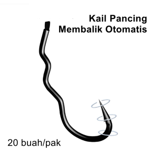 BingoLife Kail Pancing Anti Mocel 20 PCS Automatic Flipping Fishhook Kail Pancing Tajam Kuat Kail Ikan Karbon Ikan Mas Ikan Wader Galatama