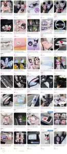 Hello Car Headrest Neck Pillow Cute Car Seat Neck Rest & Lumbar Support Cushion Set Vehicle Pillow For Women2026