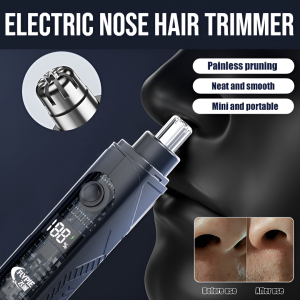 Transparent Technology Nose Hair Trimmer Low Noise Washable Nose Hair Repairer Type-C Rechargeable Home Travel Shaver Nonrusting Concealed Blades