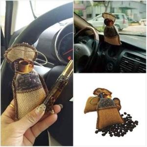 Túi Cafe treo ô tô kèm tinh dầu hương Cafe Hazelnut