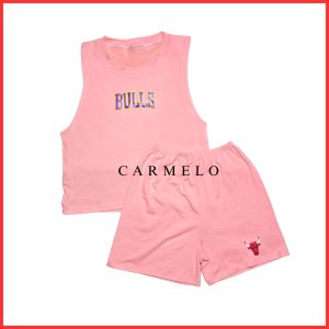 Colored !!  Muscle Tees Sando and Short for Kids Terno Boys for 3 to 5 Years Old with Basketball Logo Design with Vinyl Prints