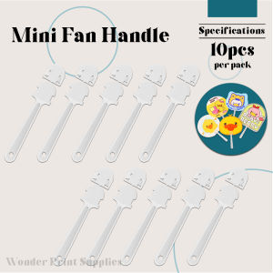 WPS 10-Pack High-Quality Mini Fan Replacement Handles - Durable Plastic Fan Accessories