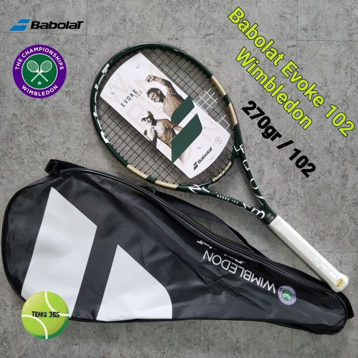 RAKET TENIS BABOLAT EVOKE 102 WIMBLEDON 270GR 102