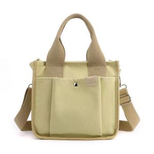 JENL Canvas Tote Bag for Women Crossbody Lunch Bag Shoulder Handbags Cute Casual Bag with Zipper