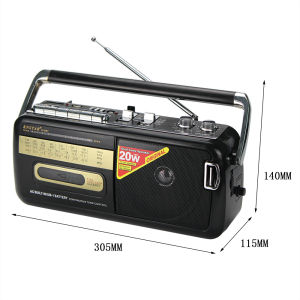 RETRO PORTABLE VINTAGE CASSETTE FM RADIO TAPE CASSETE CASSET PLAYER RECORDER WITH USB/SD CARD SLOT MP3 AUDIO KASET ANTIQUE