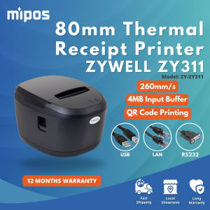 ZYWELL ZY311 80mm POS Thermal Printer Receipt 4MB Input Buffer POS System Receipt Printer