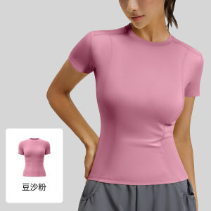 YOLO Spring Summer Slim Fit Sports Short Sleeve T-Shirt Yoga Top Women Fitness Tight Running Yoga Short Sleeve