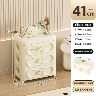 Tủ nhựa đựng quần áo 3-6tầng tủ nhựa duy tân Có bánh xe tủ quần áo Cài đặt đơn giản tủ quần áo cho bé/tủ đựng đồ/kệ đựng đồ ăn