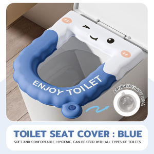 Silicone Toilet Seat Cover Household EVA Waterproof Universal Toilet Pad Penutup Tandas Duduk
