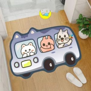 Bộ Thảm Nhà Bếp Dài Silicon02 Tấm KT 40x60cm+40x120cm Chùi Chân Siêu Thấm Hút Nước Lau Chân Chỉ Trong 3s Chống Trơn Trượt Hiệu Quả Rất Nhanh Khô Loại Cao Cấp Hiện Đại