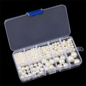 800pcs/Box 3-14mm Mixed Size Plastic ABS Imitation Peral Beads Round Loose Spacer Beads For DIY Jewelry Finding Making Bracelet Necklace Earring Accessories