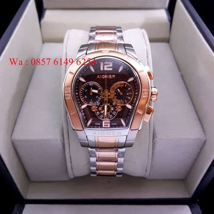 Jam Tangan Unisex Aigner Palermo A58500 Swiss Stainless Combi