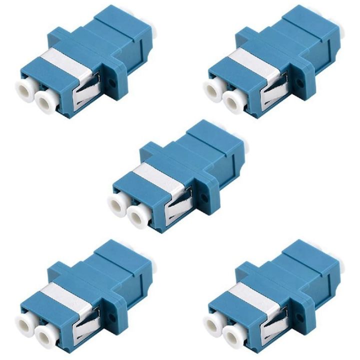 LC Fiber Optic Adapter - LC to LC Duplex Singlemode Coupler - 5 Pack ...