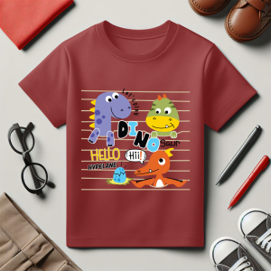 Baju Kaos Distro Anak Laki Laki Karakter Dinosaurus Keren Import 1 - 10 Tahun - Hypelane - DTF2