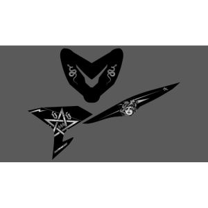 STRIPING STIKER UV TRANSPARAN YAMAHA MX KING 150 MOTIF MEDUSA VIRAL - SMXK-UV - GSI