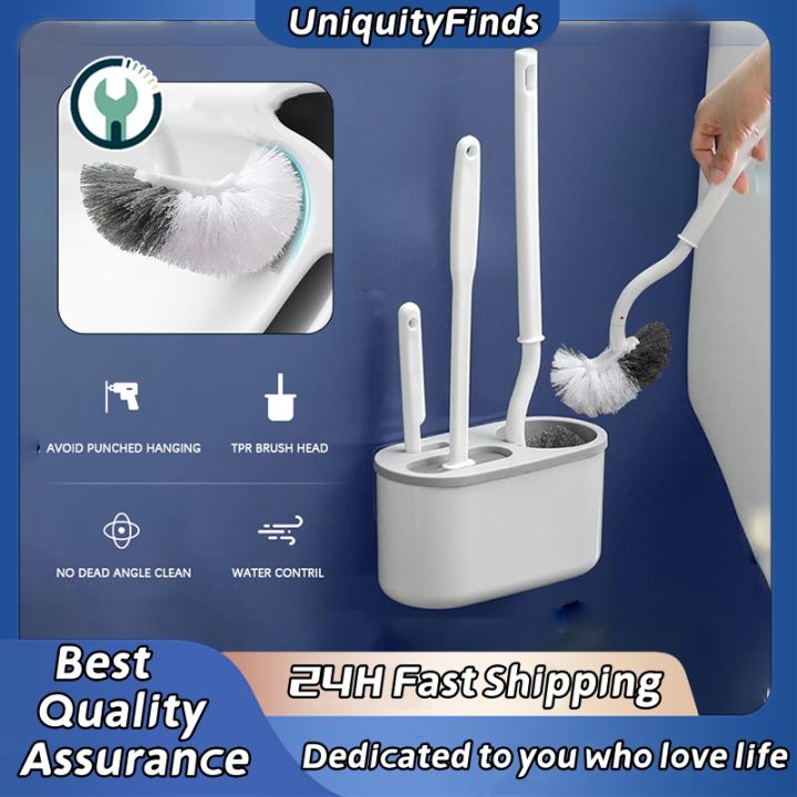 Wall-mounted 3 in 1 Toilet Brush Set Multifunction Silicone Bathroom ...