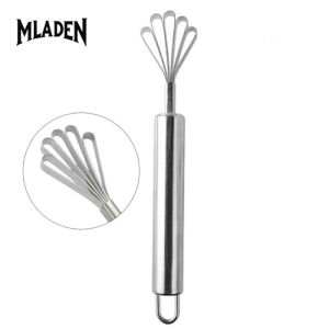 MLADEN Coconut Scraper Fish Scaler Coconut Meat Removal Multi-Purpose Stainless Steel Coconut Grater Slicer