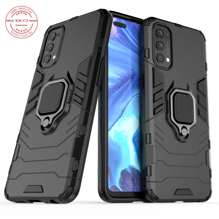 XICCI for OPPO Reno 4(4G) Case, Silicone TPU and Hard PC