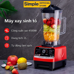 Máy xay sinh tố công nghiệp KAW SILVER CREST 4500W 2 cối xay đa chức năng