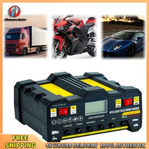 Winnereco 12V 24V Car Battery Maintainer with Intelligent Charging Compact and Portable Design Suitable for Car Motorcycle and Marine Batteries