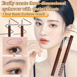 Pensil Alis Tahan Air Tahan Lama 24 Jam Anti-Bercak Hasil Alami Pensil Alis Mudah Digunakan Tahan Pudar Tekstur Halus Alis 3D Alami Super Tipis Pensil Alis Tahan Lama