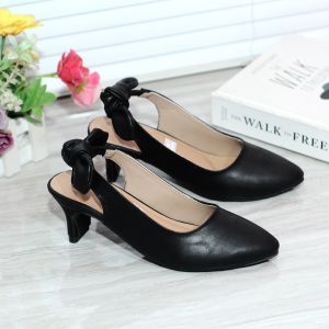 Sepatu Sandal Pesta Anak Perempuan Heels Hak 5 Cm Motif Pita Umur Cewe Selop Vynscollection /VINITA01
