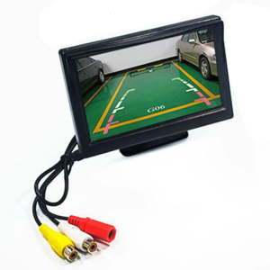 5 inch Car Reversing Monitor LCD Digital Screen 2 Way Video Input Auto Parking Reverse Rearview Display Backup Camera