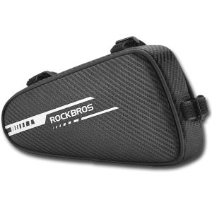 ROCKBROS B75 Tas Frame Sepeda Triangle Bicycle Bag Reflective Bike Tube Bag 1.2L Outdoor Sport MTB