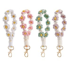 LENMAX. Jewelry Accessories Handwoven Keyring Wrist Lanyard for Women Girls Cell Phone Strap Phone Wristband Phone Case Rope Keychains