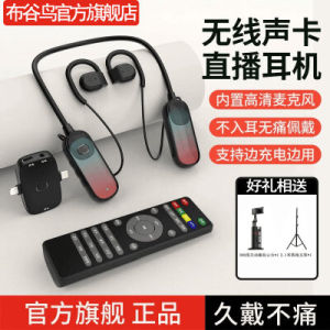 New G10 Wireless Earphones Live Broadcast Sound Card All-in-one Machine Neck Hanging Open Indoor Households