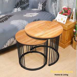 RUMAH LIYYA MEJA MINIMALIS SUDUT RUANG TAMU - COSMIC TABLE