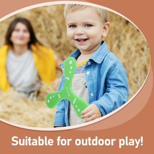 LIEYH Giao hàng nhanh Đồ chơi Boomerang bay Ba Lá Hình chữ V Boomerang ba lá Trẻ em chơi Hài Hước Đồ chơi Trò chơi ném bắt Quà Tặng trẻ em