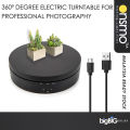 360 Degree Rotating Product Turn Table with LED Light for Product Photoshoot. 