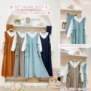 Two Mix Dress Lebaran Anak Cewek - Gamis FREE HIJAB 12 13 14 Tahun SN599 SN600