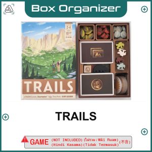 TRAILS Board Game Box Organizer Insert