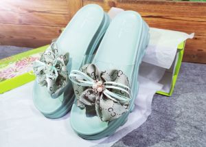 รองเท้าแตะลำลองผู้หญิง พื้นหนานุ่ม ผลิตจากวัสดุคุณภาพดี แต่งพู่ด้านบน (ถ่ายจากสินค้าจริง) #711-8