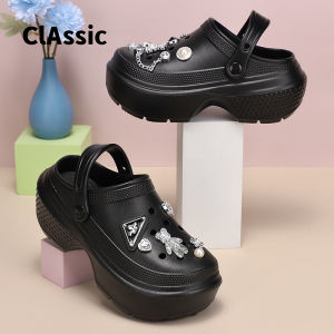 [Free Shipping] Snow House Clogs WomenS Crystal Bear New Thick-Soled Height-Increasing Summer Outdoor Non-Slip Sandals Beach Slippers