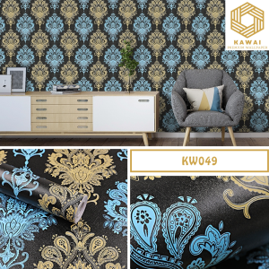 Kawaii Wallpaper - Motif Barat Aestetic (Ukuran 900X45CM) BESTSELLER ! Wallpaper Sticker Termurah Medan | Roll Stiker Dekorasi Eropa Estetik Dinding Kamar Rumah