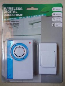 LED Wireless Chime Door Bell Volume Adjustable Smart Doorbell Remote Control Battery Powered Security Portable 16 Tune Songs