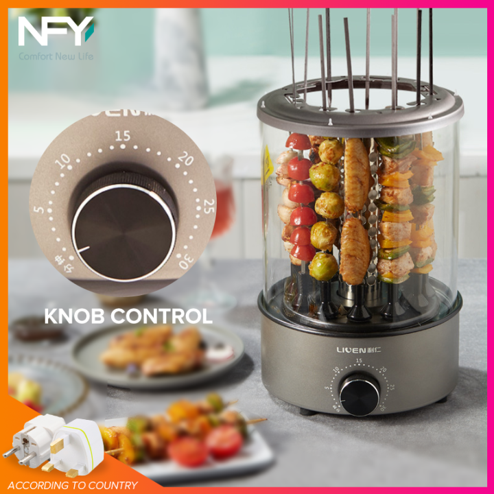 Electric grill / skewer / home automatic rotating indoor small self ...