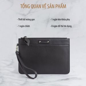 Ví Nữ Cầm Tay Cao Cấp Gianni Conti Italy - VP0069BLA